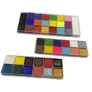 Pintura profesional de cara y cuerpo de <span class=keywords><strong>acuarela</strong></span> de Halloween Arco Iris a base de agua para festivales de cosplay para niños - Product Image 1