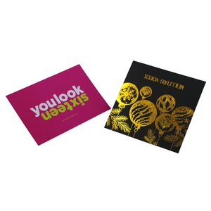 Carte de nom et de lieu pour événements formels (vente, cérémonie d'ouverture, étudiants, entreprises, gouvernement) en feuille d'or 130x130mm, 350gsm, avec lamination mate - Product Image 6