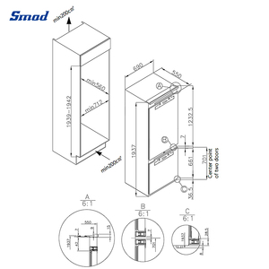Refrigerador Inteligente Integrado de 28'' de Ancho y 12 Pies Cúbicos de Volumen, Refrigerador con Super Enfriamiento - Product Image 5