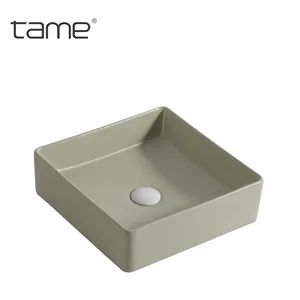 TAME PZ6275-GM צ'אוז'ו כלי סניטריים קרמיים אמנות כיור כיור עיצוב אופנה מודרני חדר אמבטיה כיור דלפק צבעוני