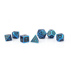Ensembles de dés de jeu <span class=keywords><strong>RPG</strong></span> et DND en alliage de zinc de 20mm personnalisés Vente de polyèdre en métal classique en vrac par taille - Product Image 2