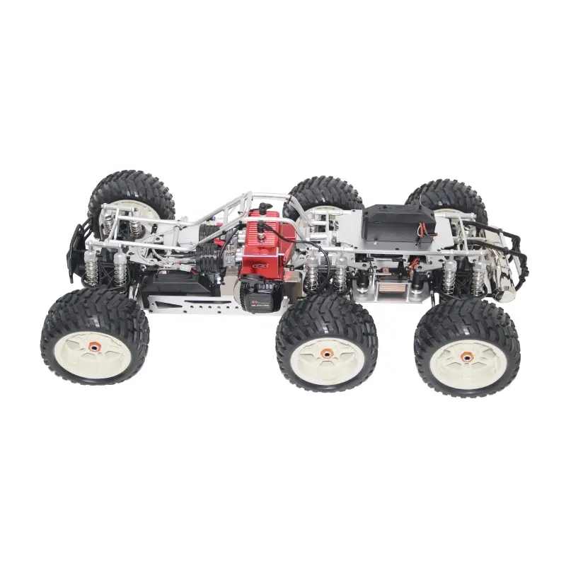 Factory Hot Sales Double cylinder 60cc engine petrol rc car with Six-wheel drive Radio Control Toys with One key reverse