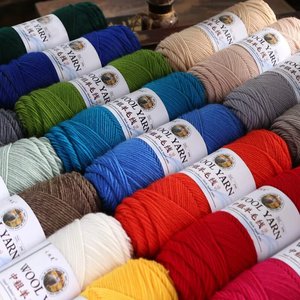 Laine d'alpaga moyennement épaisse <span class=keywords><strong>pour</strong></span> tricot à la main et <span class=keywords><strong>crochet</strong></span>, douce et chaude, <span class=keywords><strong>pour</strong></span> écharpes, bonnets, manteaux, poupées, bébés, DIY, aiguilles, fils, points, WoolfulSpinner - Product Image 1