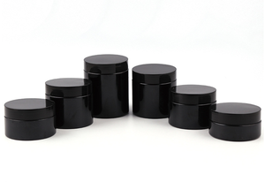Frascos <span class=keywords><strong>de</strong></span> plástico con tapa para <span class=keywords><strong>pintura</strong></span>, color ámbar, negro, vacío, lateral recto, 50g, 80g, 100g, 120g, 150g, 180g, 200g, boca ancha, venta al por mayor - Product Image 2