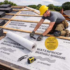Membrane d'étanchéité respirante et résistante aux UV en HDPE/PE/PP écologique pour la construction murale extérieure - Product Image 5