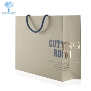 Custom Eco Friendly Thick Folding Private Label Paper <b>Tote</b> Bag Craft Paper Shopping Bag - Product Image 2