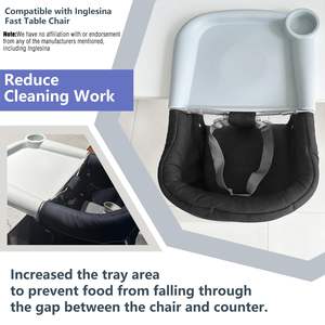 Bandeja de comedor de silicona portátil para bebé para silla de mesa rápida <span class=keywords><strong>Inglesina</strong></span> con bandeja rápida Sillas de mesa rápida con clip para bebé - Product Image 4