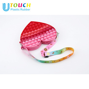 Unisex Super leggero Silicone decompressione bolla gioia portamonete colorato meteorite borsa per bambini impermeabile nuovo Design - Product Image 1