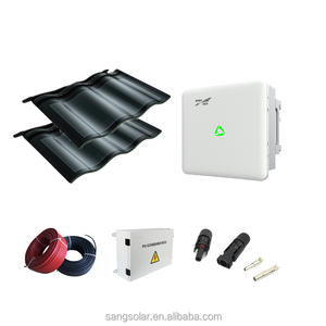 SANGSolar-baldosa de techo Solar de 4,5 kW, equipos de sistema Solar de red, panel BIPV aplicado a villas y apartamentos de alta gama - Product Image 2