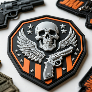 Patch in PVC Personalizzate con Logo in Silicone Morbido 3D, Patch Tattiche in Velcro con Gancio e Anello, Patch in Gomma Personalizzate - Product Image 5