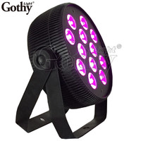 Paquete de 12 Luces de Proyección RGBW DMX512 de 10W, 120W, Aleación de Aluminio, Alto CRI 90
