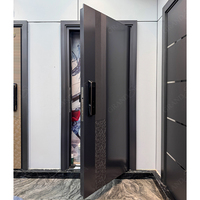 Nouvelle Arrivée 2027 - Porte Extérieure Moderne en Aluminium, Porte Pivotante de Sécurité en Acier Inoxydable Américain pour Maison