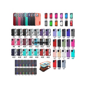 Lichicase Bán Buôn Trường Hợp Điện Thoại Phía Trước Và Trở Lại Chống Sốc Cover Quay Lại Lai Hậu Vệ Nhiệm Vụ Nặng Nề Chống Trọng Lực Armor Điện Thoại Trường Hợp - Product Image 1