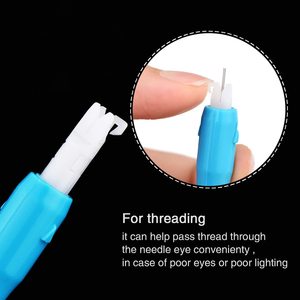 6 unids/set aguja de coser de inserción enhebrador automático de la aguja herramienta de roscado para máquina de coser - Product Image 2