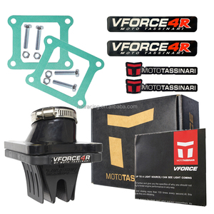 Collecteur d'admission <span class=keywords><strong>VForce</strong></span> <span class=keywords><strong>4</strong></span> avec <span class=keywords><strong>clapet</strong></span> à lamelles V4R83A-i pour Satria 120 Ru 2T, en plastique et fibre de carbone, placement central, 2002-2022 - Product Image 1