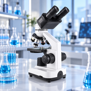 Microscopio Biologico Binoculare 40X-640X, per Fisica delle Scuole Medie, Osservazione di Batteri, Cellule, Funghi, Acque Reflue, Laboratorio Domestico e Didattica - Product Image 4