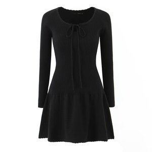 สไตล์ขายดีของชุดเดรสทรงเข้ารูปคอปกถักลูกไม้แบบเจนนี่ สไตล์ Bdbh 2025 - Product Image 4