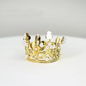 Mini Couronnes pour Gâteaux d'Anniversaire - Décorations Dorées, Argentées et Noires pour Gâteaux - Product Image 5