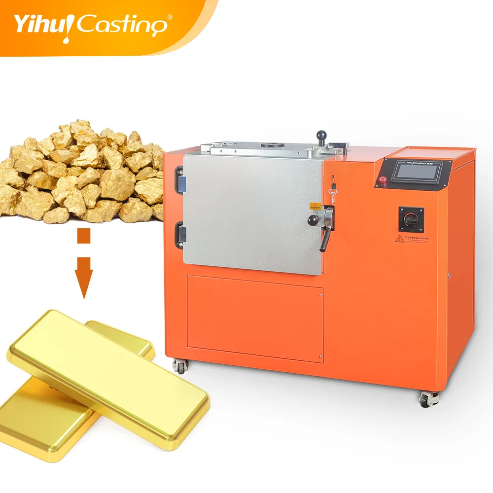 Yihui鋳造機4kg金銀銅棒およびコイン製造用金棒機