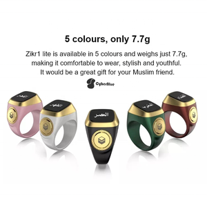 Zikr1 musulman Smart Ring étanche multifonctionnel numérique métal Mini taille anneau <span class=keywords><strong>de</strong></span> prière pour hommes - Product Image 2