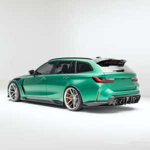 Kit carrosserie en fibre de carbone sèche pour BMW G81 M3 Touring, comprenant lèvre avant, diffuseur, spoiler, jupes latérales et capot en fibre de carbone pour M3 Touring - Product Image 4