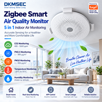 Moniteur de qualité de l'air intelligent Zigbee LH-339ZB, capteur de CO2, PM25, PM10, température et humidité, détecteur d'air intérieur intelligent Tuya pour maison connectée