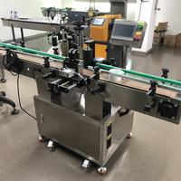 Machine d'étiquetage de bocaux ronds sanitaires en acier inoxydable pour poudre protéinée, probiotiques, vitamines et flacons de produits de santé