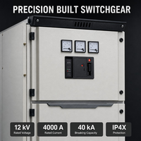 Armoire de mesure de ligne d'entrée principale moyenne tension blindée extractible KYN28A-12 12kV personnalisée, fabriquée par l'usine du Jiangsu en Chine