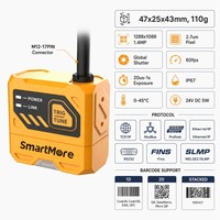 Lector de Códigos 2D Industrial Fijo IP67 con Conector M12, Escáner de Códigos de Barras Multiprotocolo para Envasado de Alimentos y Farmacéuticos