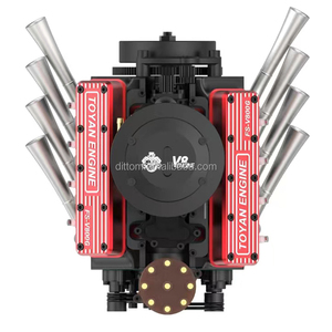 Bộ mô hình động cơ xăng kim loại <span class=keywords><strong>V8</strong></span> mini 1/10 TOYAN FS-V800WGPC, 8 xi-lanh, 4 thì, làm mát bằng nước - Product Image 4