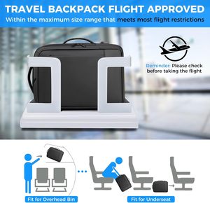 <span class=keywords><strong>Sac</strong></span> à dos de voyage extensible grande capacité avec logo personnalisé pour ordinateur portable, idéal pour le travail et les affaires, pour hommes et femmes - Product Image 3