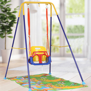 Set di <span class=keywords><strong>altalena</strong></span> <span class=keywords><strong>per</strong></span> interni ed esterni più venduti <span class=keywords><strong>per</strong></span> <span class=keywords><strong>bambini</strong></span> con caratteristiche di sicurezza <span class=keywords><strong>per</strong></span> <span class=keywords><strong>bambini</strong></span> ganci a scatto e cinturino da appendere - Product Image 1