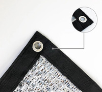 Housse d'ombrage en aluminium, filet à mailles d'ombrage en feuille d'argent, protection solaire pour voiture, mailles pour serre, vente en gros