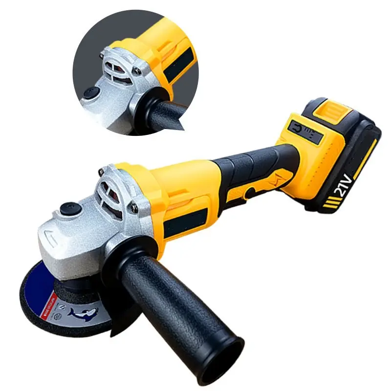 New Type 18V/20V Li-ion battery Cordless Brush 125mm Wet And Dry Angle Grinder Gear Amoladora angular