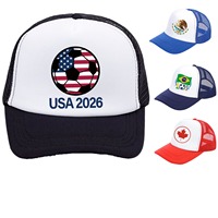 Gorra de malla impermeable para hombre con diseño de bandera de EE. UU. bordada a mano, estilo deportivo urbano, 2026 USA Truck