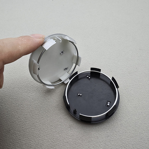 Cubierta de centro de rueda de plata negra ABS de 60mm para accesorios decorativos de coche <span class=keywords><strong>Peugeot</strong></span> - Product Image 3
