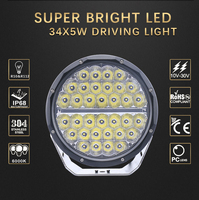 Phare LED rond tout-terrain super lumineux 170W 9 pouces IP68 IP69K étanche