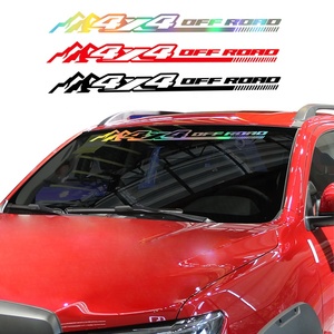 <span class=keywords><strong>Autocollant</strong></span> universel pour pare-brise de <span class=keywords><strong>voiture</strong></span> tout-terrain 4x4, impression personnalisée, imperméable, style sport, amovible sans résidus - Product Image 1
