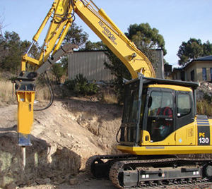 130mm martelo hidráulico PC200 PC210 PC220 Cat320 escavadeira disjuntor hidráulico - Product Image 4