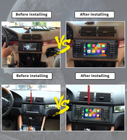 CARUPEZ Unité principale de navigation de style OEM stéréo de voiture Android 7 pouces pour BMW E39 E38 X5 E53 M5 1995-2003 avec fonction DSP et GPS