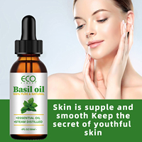 Huile Essentielle de Basilic Purifiante et Clarifiante pour Peaux Grasses, Cheveux, Cuir Chevelu, Massage, Diffuseur, Soin – Huiles Essentielles Biologiques OEM ODM