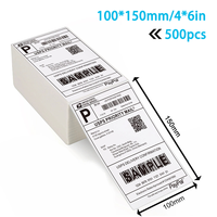 Imprimante d'étiquettes FBA 110mm Imprimante thermique autocollant adhésif imprimante d'étiquettes d'expédition 4x6 pouces thermique directe pour un usage professionnel.