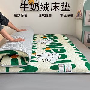 Colchón de lana de leche, colchoneta plegable acolchada y cálida, para uso doméstico, permeable al aire, antideslizante, ropa de cama suave - Product Image 4