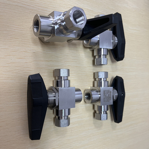 Robinet à bille en acier inoxydable 316, 6000 psi, 2 positions, 3 voies, joint PCTFE, poignée manuelle, 1/4 NPT - Product Image 6