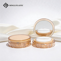 Boîte à coussin d'air transparente et recyclable pour emballage cosmétique, poudre libre, conteneur compact en plastique, miroir, éponge, crème BB