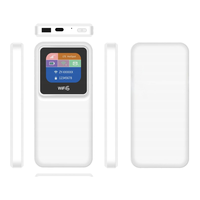 Routeur mobile 4G LTE portable avec emplacement pour carte SIM, batterie 10000 mAh, écran LCD couleur, WiFi 6, point d'accès de poche