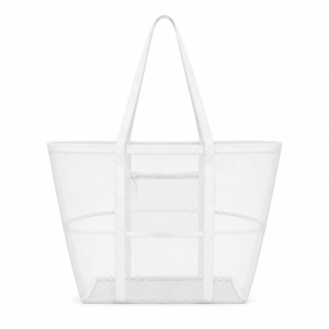 Bolsa de Playa Extra Grande de Malla Transpirable, Bolsa de Compras con Bolsillo Interior con Cremallera para Piscina, Gimnasio, Viajes, Aire Libre, Logotipo Personalizado 2026 - Product Image 2