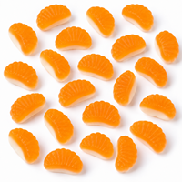 Bonbons gélifiés acidulés en gros, saveur orange douce, bonbons gélifiés pour enfants en forme de dessin animé