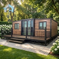 Maisons transportables de 20 pieds, exquises et bien construites, maisons modulaires extensibles, bureaux préfabriqués, maisons extensibles pour usage commercial
