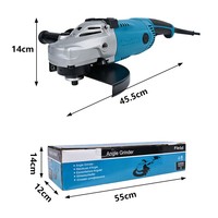 Meuleuse d'angle à moteur sans balais haute puissance 220V AC, multifonctionnelle, à vitesse variable, machine de polissage domestique